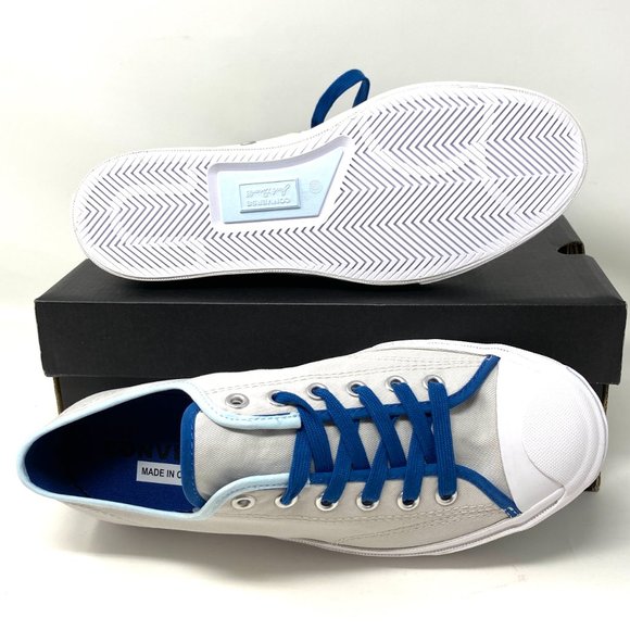 Converse Jack Purcell Canvas Low Pale Putty Grey Shoes Women's Size 6 167621C - Picture 2 of 11